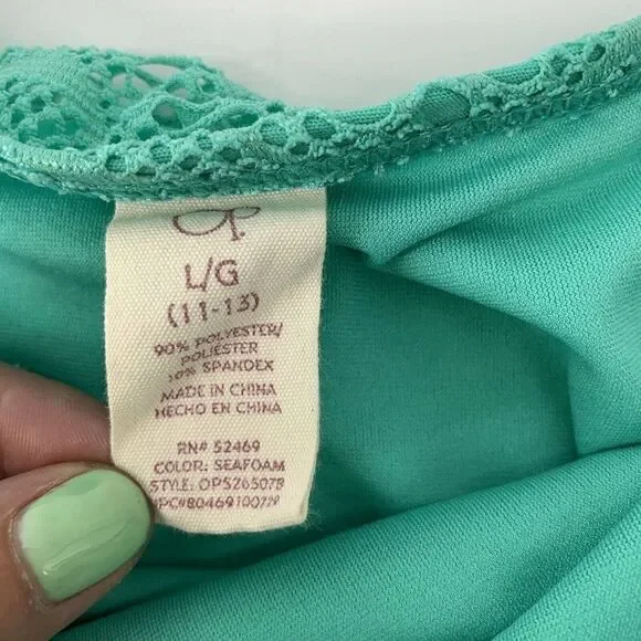 OP Seafoam Green Bikini Bottom Side Tie Large - Picture 6 of 6